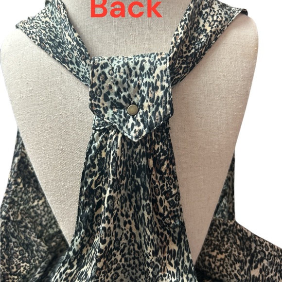 Rory Beca Black and White Patterned Halter Top - Picture 6 of 8